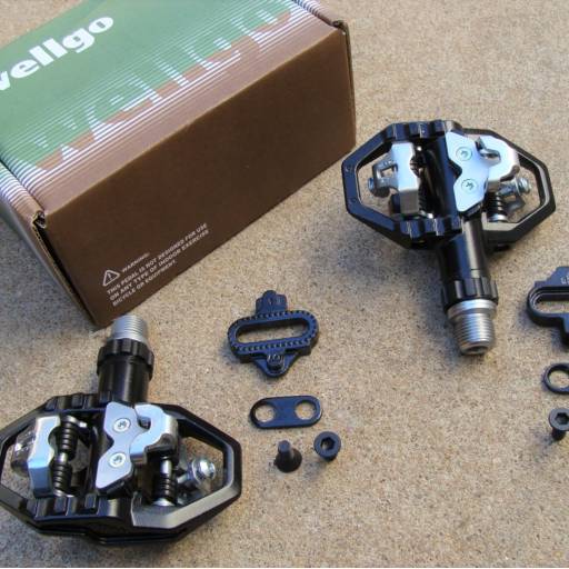 PEDAL  MTB ALUMINIO CLIP ROSCA GROSSA 9 16 INGLÊS PRETO 279 WELLGO em Bauru, SP por Two Force Bike Shop