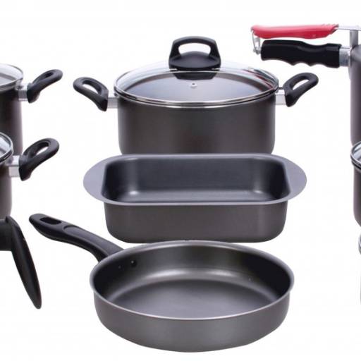 Conjunto de Panela Teflon 9 Peças Enjoy Alegrete por Casa Vitória