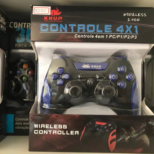 Controle 4 em 1 - PC/P1/P2/P3