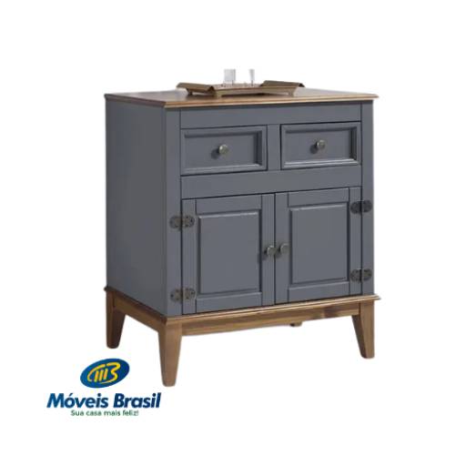 Balcão Wil Fama 4122 2 P 2 GAVETAS por Móveis Brasil
