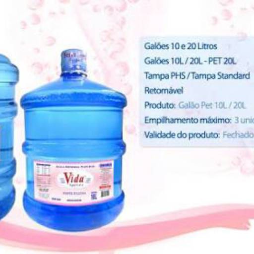 Agua Serra Negra Vida 20 litros (para retirar)