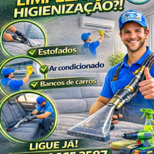 Desinfecção de estofados em geral em maquinário, sp