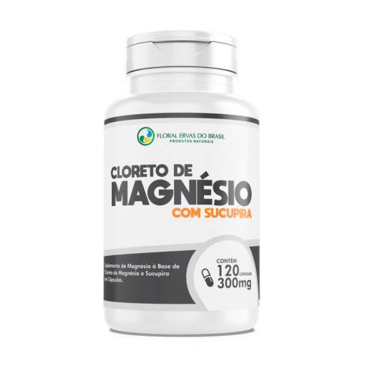 Cloreto de Magnésio com sucupira - 300mg - 120 cápsulas em Atibaia, SP por Farmalu - Farmácia de Manipulação