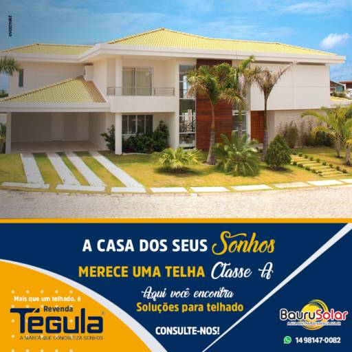 Soluções para telhado - TEGULA  em Bauru, SP por Bauru Solar