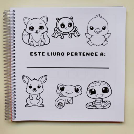 Livro de Colorir Animais -  em Botucatu, SP por Baby Grudy Papelaria Artesanal | Serviço de Impressão e Encadernação Livro de Colorir Animais -  em Botucatu, SP por Baby Grudy Papelaria Artesanal | Serviço de Impressão e Encadernação