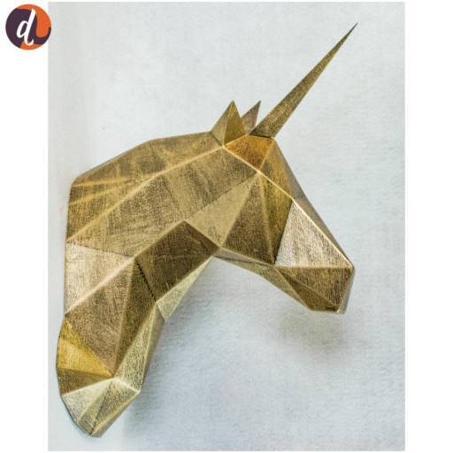 Unicórnio de parede dourado em Assis, SP por Decorano Loja Decor