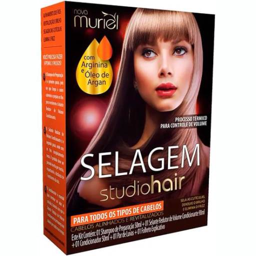 Kit Selagem Studio Hair Para Todos os Tipos De Cabelo 