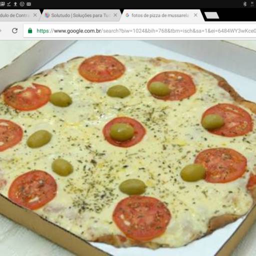 Comprar o produto de Pizza de mussarela em Outros Serviços pela empresa Pizzaria do Carmo em Caraguatatuba, SP por Solutudo