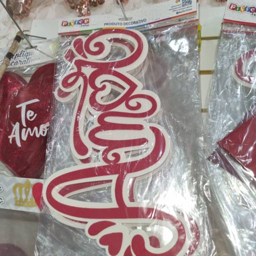 Placa de E.V.A amor em Mineiros, GO por Império das Embalagens Doces & Festas