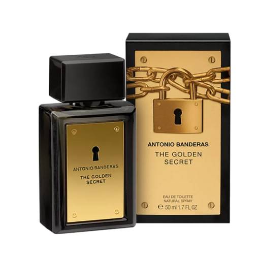 The Golden Secret Antonio Banderas Eau de Toilette - Perfume Masculino 50ml por Charmy Perfumes - Centro