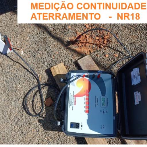 Medição de Continuidade de Aterramento Canteiro de Obras - Atendimento a NR18