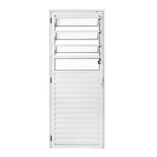 Porta Basculante Branca 1 Seção