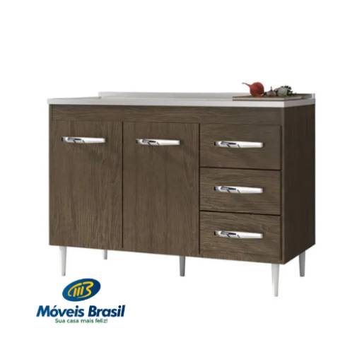 Balcão V R Moveis Master para pia por Móveis Brasil