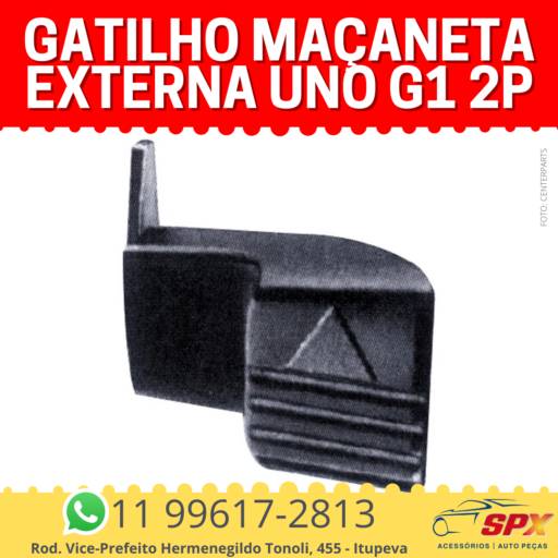 Gatilho Maçaneta Externa Uno G1 2P em Itupeva, SP por Spx Acessórios e Autopeças