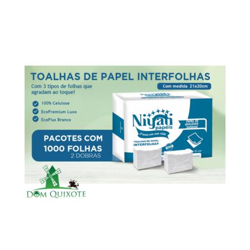 Papel Toalha - 1000 folhas em Jundiaí, SP por Dom Quixote Equipamentos de Proteção Individual