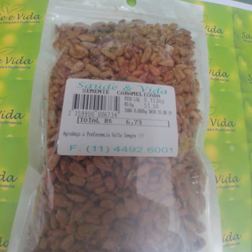 Semente caramelizada por Saúde e Vida