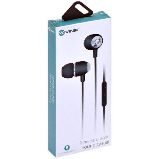 Fone De Ouvido Vinik Sound Casual Preto