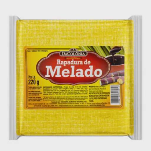 Rapadura de Melado 220g - DaColônia em Foz do Iguaçu, PR por Pronapi Produtos Naturais