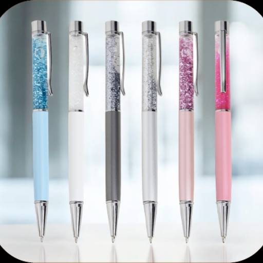 Caneta Metal Glitter