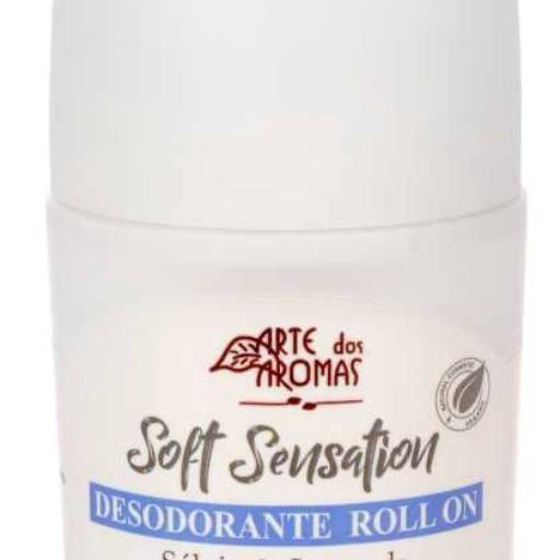 Desodorante roll on Salvia e Lavanda 50 ml - ARTES DO AROMAS por Cuidados da Mata - Cosméticos Naturais e Veganos