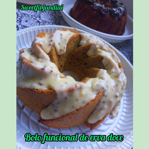 Bolo funcional de erva doce em Jundiaí, SP por Sweet Fit Jundiaí