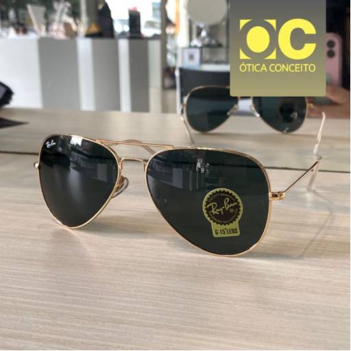 Óculos de Sol - Rayban Aviador em Foz do Iguaçu, PR por Ótica Conceito