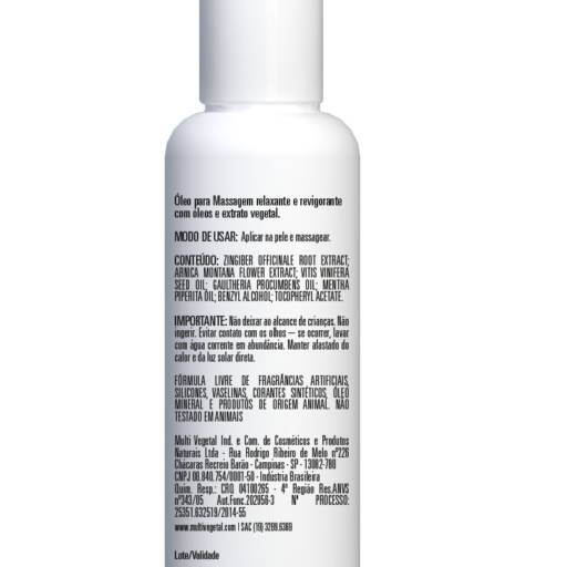 Oleo de Massagem Gengibre e Arnica - MULTI VEGETAL por Cuidados da Mata - Cosméticos Naturais e Veganos