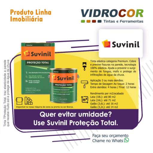 Suvinil Proteção Total - Vidrocor Tintas