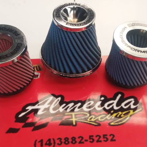 Filtros esportivos vários modelos e medidas por Almeida Racing