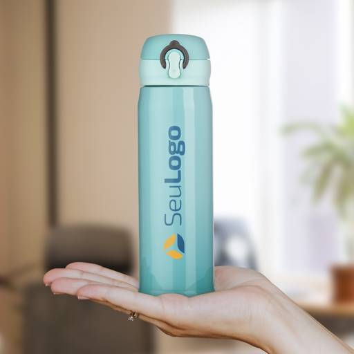 02112 Garrafa Térmica Inox 400ml em São José do Rio Preto, SP por Public Gráfica e Brindes