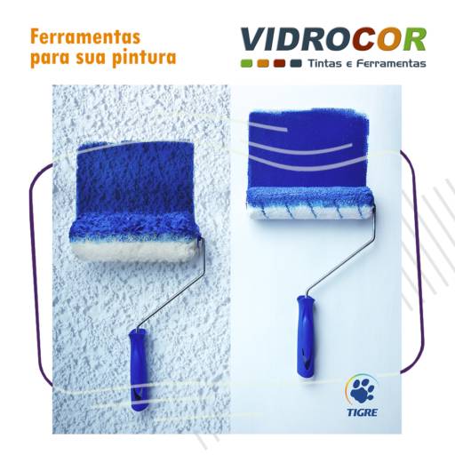 Rolos de Pintura TIGRE - Loja Vidrocor Tintas Jaú