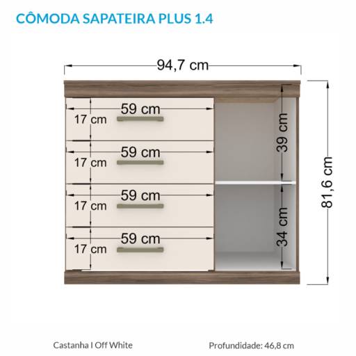 comoda em Foz do Iguaçu, PR por Cirineu Móveis
