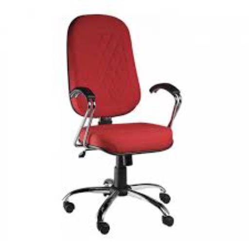 Cadeira Presidente cromada c/ apoio de braços por Officeline Móveis de Escritório e Sob Medida