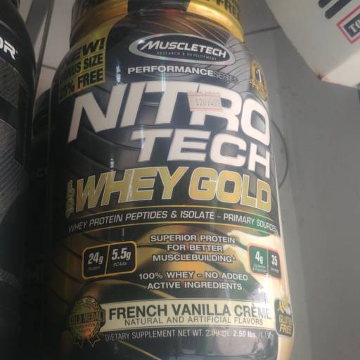 Whey Gold- Nitro Tech- Muscletech por Saúde e Vida