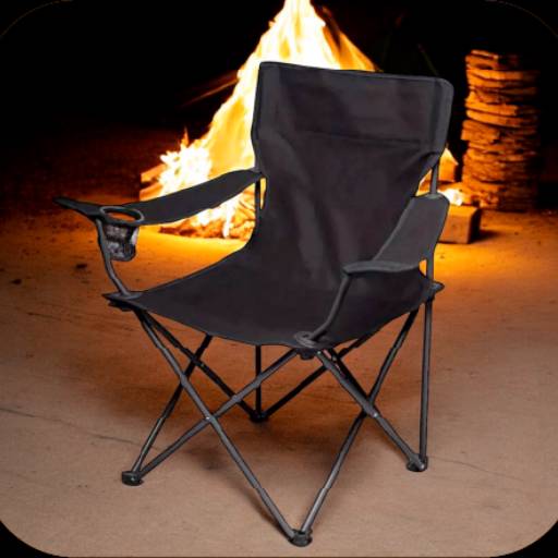 Cadeira De Camping Com Porta Copo