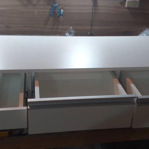 Bancada com 3 gavetas Branco em Bauru, SP por Móveis Fábrica de Sonhos Bauru