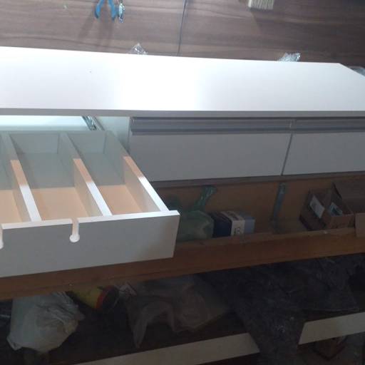 Bancada com 3 gavetas Branco em Bauru, SP por Móveis Fábrica de Sonhos Bauru