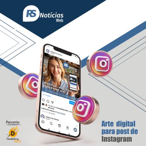 Arte Digital para Instagram em Jundiaí, SP por RS Notícias