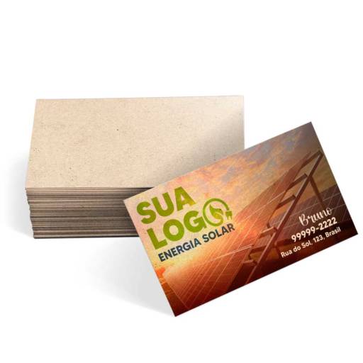Comprar o produto de Cartões de Visita Reciclato 250g em Cartão de Visita pela empresa Public Gráfica e Brindes em São José do Rio Preto, SP por Solutudo