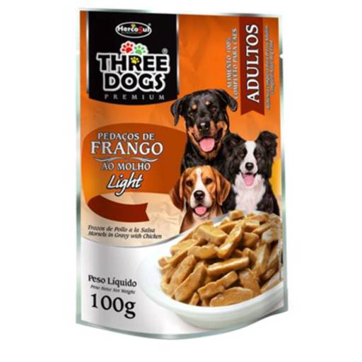 Three Dogs Sache Frango Light por Solutudo