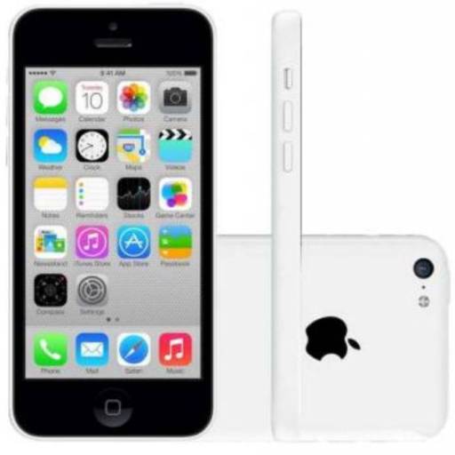 iPhone 5c Apple 8GB 4G iOS 8 Tela 4" Wi-Fi - Câmera 8MP Grava em HD GPS Proc. A6 - Branco por Solutudo