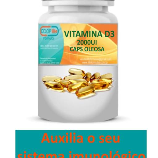 Comprar o produto de VITAMINA D3 CAPS OLEOSA 2000UI em Vitaminas/Minerais pela empresa Coop Life Fórmulas em Itapetininga, SP por Solutudo