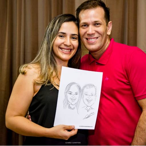 Caricatura ao vivo por Danilo Moura Cartuns e Caricaturas