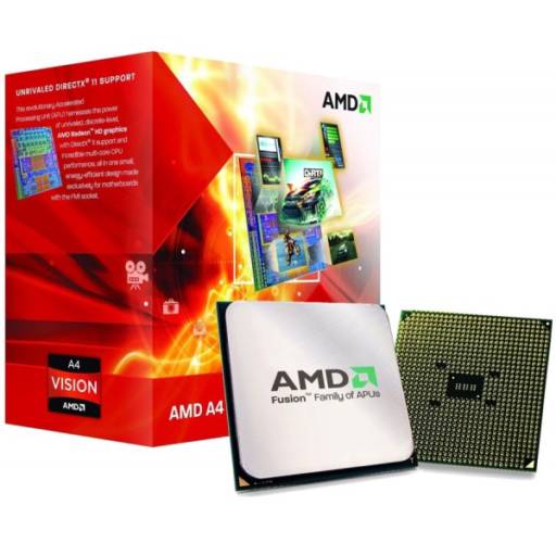 CPU AMD A4-3300 2.5 GHZ 1MB FM1 BOX por Casa dos Cartuchos