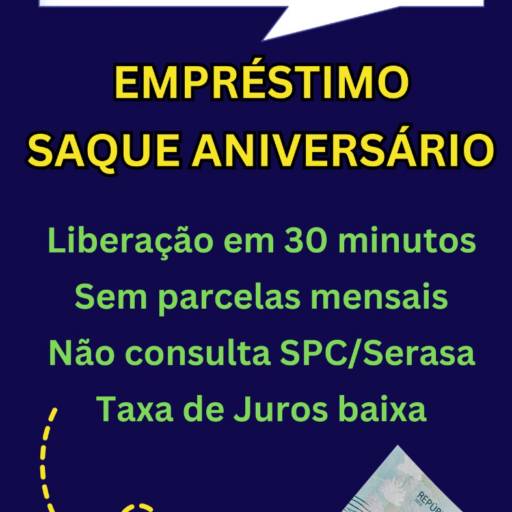 ANTECIPAÇÃO FGTS- Saque Aniversario em Marília, SP por Credpam - Shopping Atenas