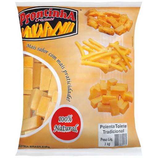 Polenta Tolete 3 kg  por Grandd Atacado de Congelados