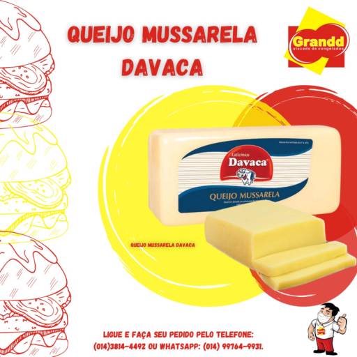 QUEIJO MUSSARELA DAVACA em Botucatu, SP por Grandd Atacado de Congelados