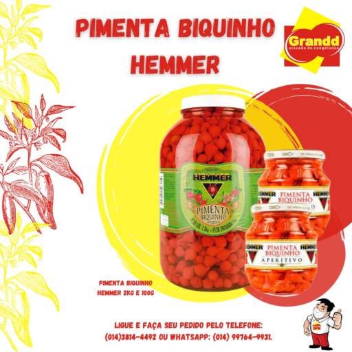 PIMENTA BIQUINHO HEMMER em Botucatu, SP por Grandd Atacado de Congelados