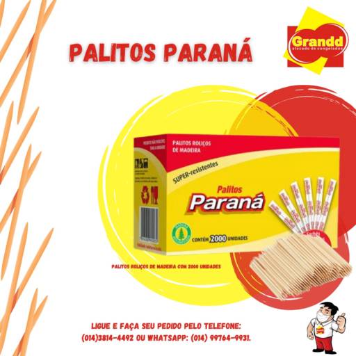 Comprar o produto de PALITO ENCAPADO PARANA em Embalagens pela empresa Grandd Atacado de Congelados em Botucatu, SP por Solutudo