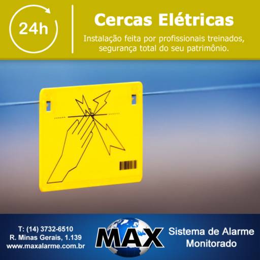 Cerca Elétrica por Max Sistema de Alarme Monitorado